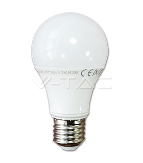 Lâmpadas LED E27 10W Termoplástico Epistar Branco Quente A60 - VT4209