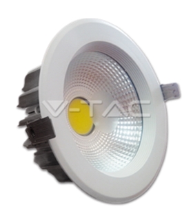 LED Downlight 10W COB Reflector Epistar Branco Frio - VT1100
