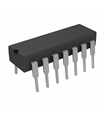 TLC3704 Push-Pull 2.7µs 4-Canales, 5V 14-Pines PDIP