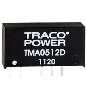 TMA0512D - CONVERTER, DC-DC, +/-12V, 1W - TMA0512D