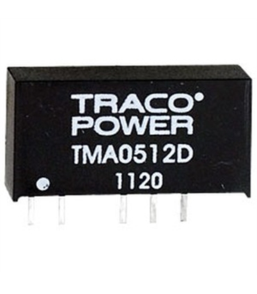 TMA0512D - CONVERTER, DC-DC, +/-12V, 1W - TMA0512D