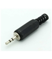 Conector Jack Stereo, Macho, 2.5mm, Cabo