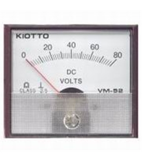 Voltimetro 0-80V Analógico Kiotto 70x60mm - VM5280V