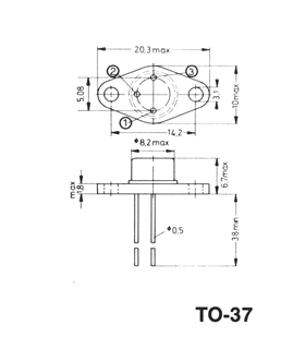 AD161 - Transistor N, 32V, 1A, 4W, TO37 - AD161