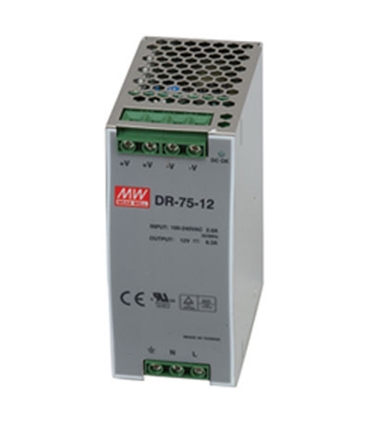 Input 85-264 VAC Output 12VDC 6.3A 76W - DR7512