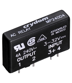 Rele Estado Solido Input:3-32V Output:4A 240Vac - MP240D4