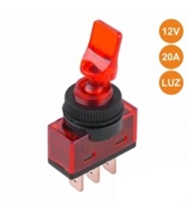 Interruptor Alavanca Luminoso Vermelho - ITR110R