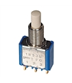 Interruptores tipo botão de pressão SPDT On-Mom 0.1A 30VDC