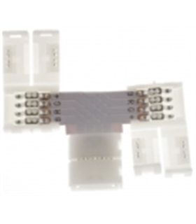 Conector Rapido "T" Para Fita de Led RGB SMD5050 10mm 4 Fios - MX3020550