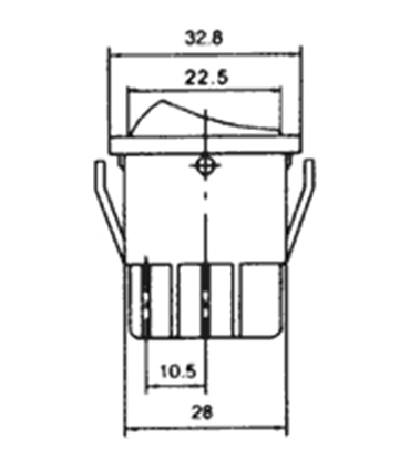 Interruptor Basculante Duplo 3 Posiçoes 2 Teimosos - 914BD2T