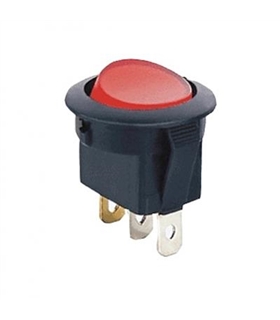 Interruptor Basculante 1 Circuito 2 Posições Vermelho - MX5175716