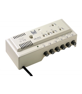 Amplificador de cabeceira 5 ent, 2 sal, UHF-BV-BIV-BIII-BI - CA-313