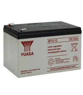 Bateria Gel Chumbo 12V 12A - 99x151x98mm Yuasa - 1212Y