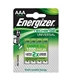 Pilha recarregavel LR03 AAA - 500mAh Energizer Pack 4 - AAAHR03