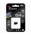 Cartão micro SDXC CARD 64Gb ADATA CLASS10