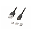 KM0458 - Cabo USB-A 2.0 Magnetico para Iphone, M-USB USB-C