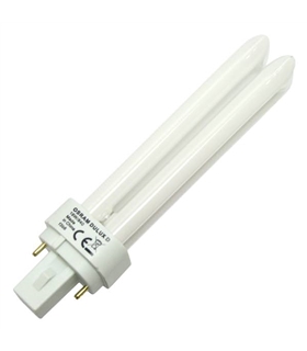Lâmpada fluorescente PL G24d-2 18W/840 2 pinos - DULUXD012056
