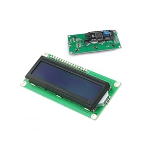 Display LCD STN Negativo 16x2 Azul Com Driver - C1602DR