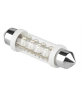 Lâmpada LED SV8.5 8 LEDs 3mm 12V 0.55W Branco 23lm 42mm - MX3062760