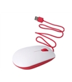 Rato Óptico USB Raspberry PI Branco/ Vermelho Oficial