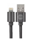 Cabo USB-Lightning Iphone 1mt Preto Couro - CUSBL-LEATHER