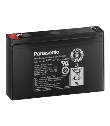 LC-R067R2P - Bateria 6V 7.2Ah 151x97.5x34mm Panasonic - LC-R067R2P