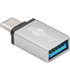 Adaptador USB-C Macho USB-A 3.0 Femea Cinza - MX56620