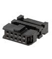 Conector IDC, Femea, 10 Pinos 2x5, Flat-Cable
