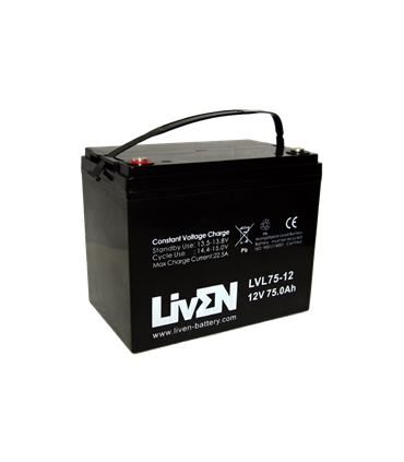 LVL75-12 - Bateria AGM 12V 75Ah - LVL75-12