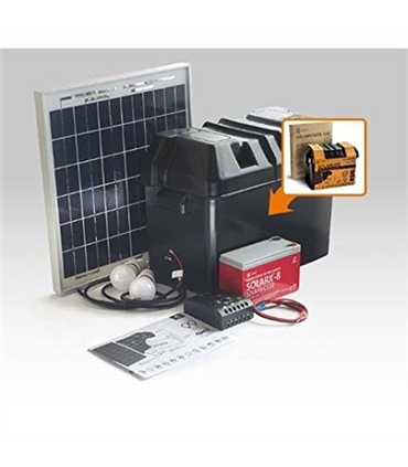 Kit iluminacao LED Solar com Bateria 60W Xunzel - SOLARLIFE60I
