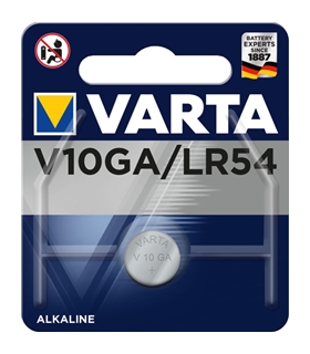 Pilha alcalina V10GA/LR54/AG10/LR1130 1.50V 50mAh Varta - 169LR54