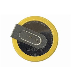 LIR1220CP - Pilha 3.6V Lítio 80mA com patilhas - 169LIR1220CP