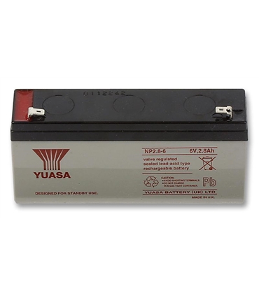 Bateria Gel 6V 2.8A YUASA - NP2.8-6S