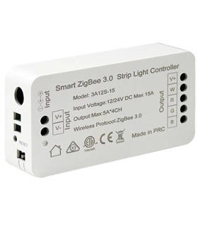 Controlador Fita LED RGB Zigbee 3.0 12/24VDC - LXZB-18A