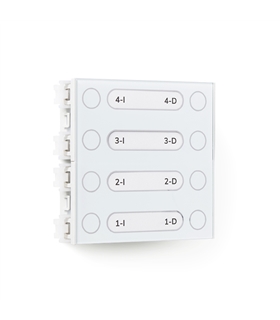 Modulo 4 pulsadores duplos para botoneira USOA - MPG-024
