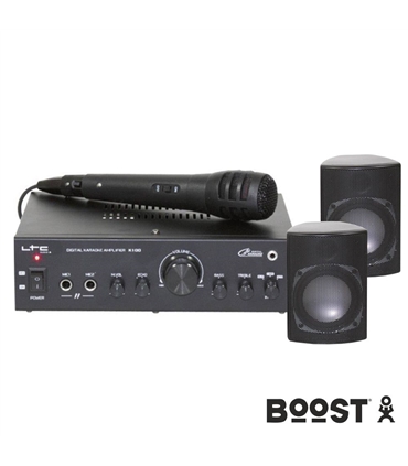 BOOST-KS10 - Conjunto Karaoke 2x20W com Colunas - BOOST-KS10