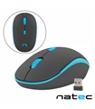 Rato Óptico S/ Fios 800-1600DPI USB Preto/Azul NATEC