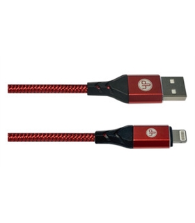 Cabo USB-A / Lightning 1m, Vermelho - 384491