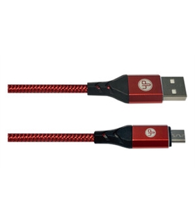 Cabo USB-A / Micro USB 1m, Vermelho - 384511
