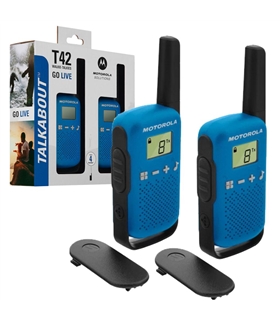 Walkie Talkie Motorola T42 - Azul - T42BLUE