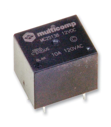 MC25138 - Rele, SPDT, 12VDC, 10A - MC25138