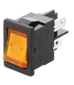Interruptor Basculante On/Off Pequeno c/ luz Amarela