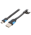 Cabo USB A/ Mini USB Flat 2Mts