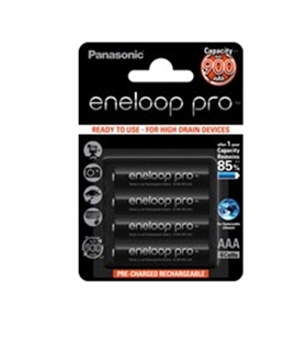 Pack 4 Pilhas Panasonic Eneloop PRO LR3 AAA 930mAh - BK-4HCDE/4BE