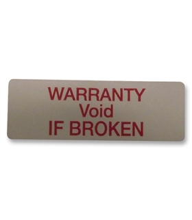 Etiqueta, Tamperproof, Warranty Void if Broken, 90 Pack - MP009749