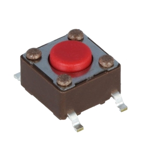 Botão miniatura 6.2x6.2x3.1mm SPST-NO 12VDC 50mA SMD - SWDR