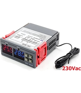 STC-3018 - Termostato Digital 230VAC para Painel - STC-3018