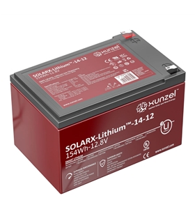 SOLARX-14-12 - Bateria Litio 12V 12Ah 154Wh - SOLARX1412