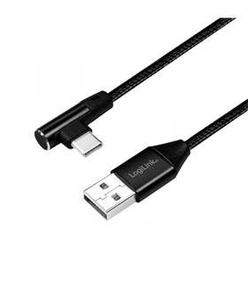 Cabo USB-A Macho / USB-C Macho 90º 1m - CA0138