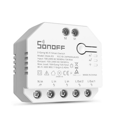 Sonoff DUAL R3 Lite - Modulo Interruptor Automação Wifi - DUALR3LITE